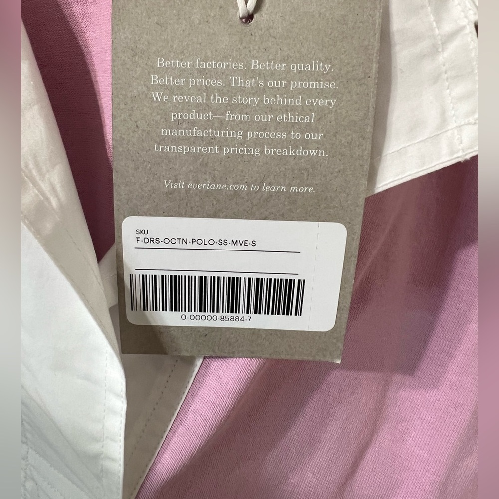 Everlane Organic Cotton Polo Dress Size S NWT - Picture 7 of 8